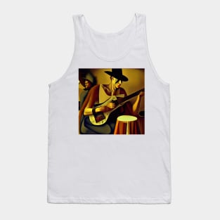 An Unusual Looking Blues Guitarist Tank Top